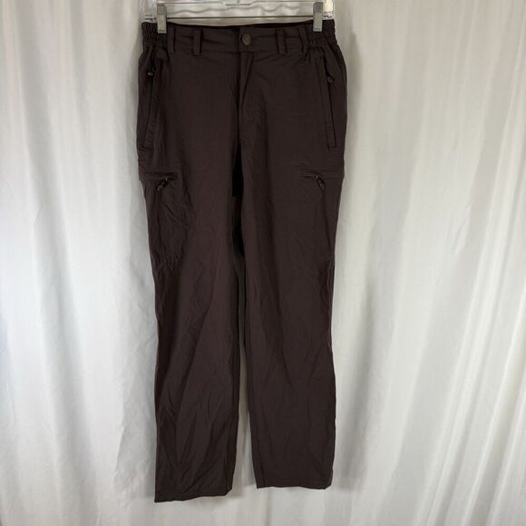 Mier Pants - Mier Hiking Pants Women's 6 Purple Nylon Zip Cargo Pockets Button Zip